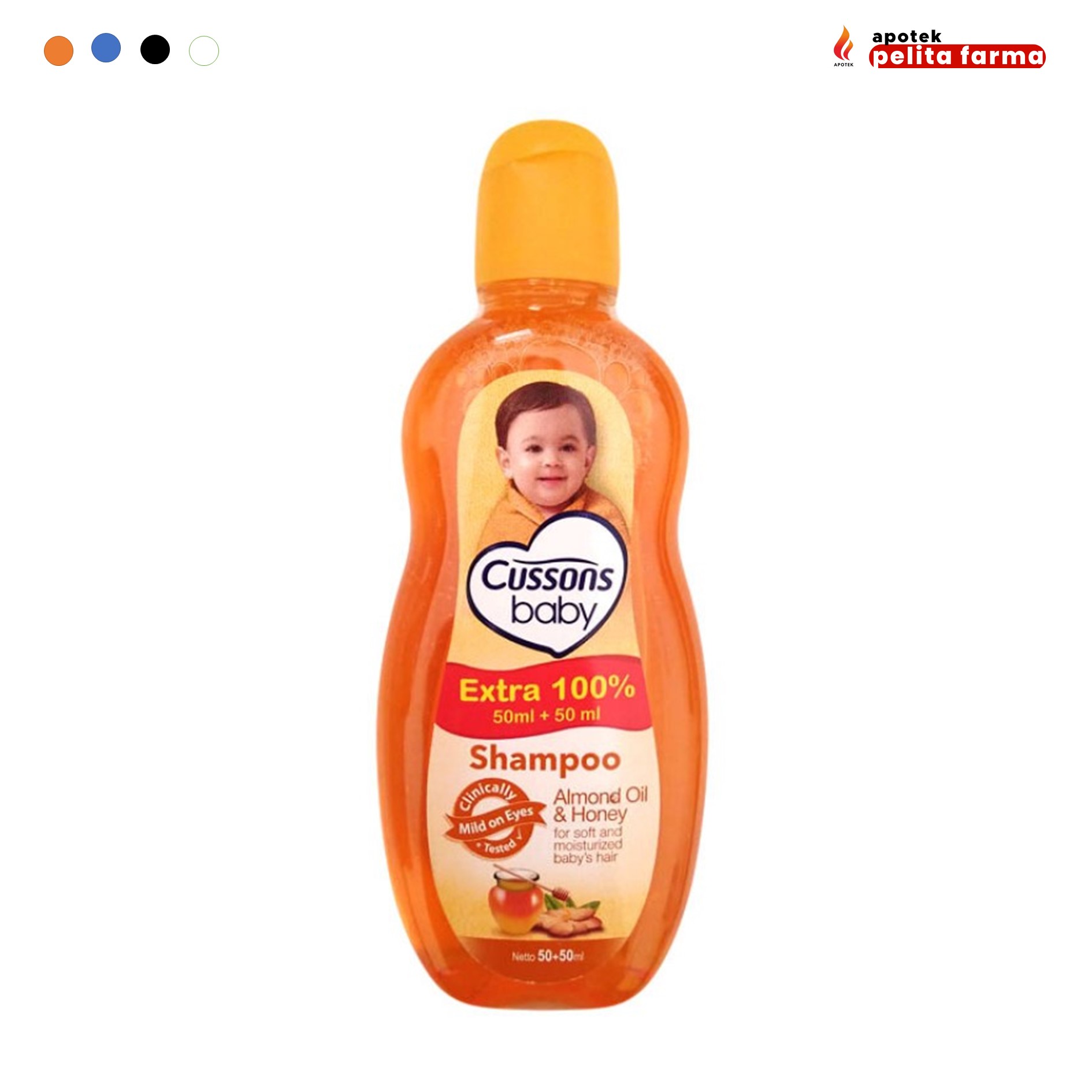 Promo CUSSONS BABY SHAMPOO ALMOND OIL HONEY BTL 50 50 ML Diskon