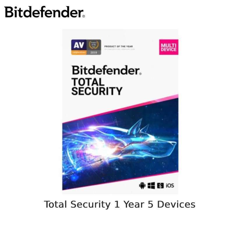  Promo Bitdefender Total Security 1 Year 5 Devices Diskon 5% Di Seller Motiv 