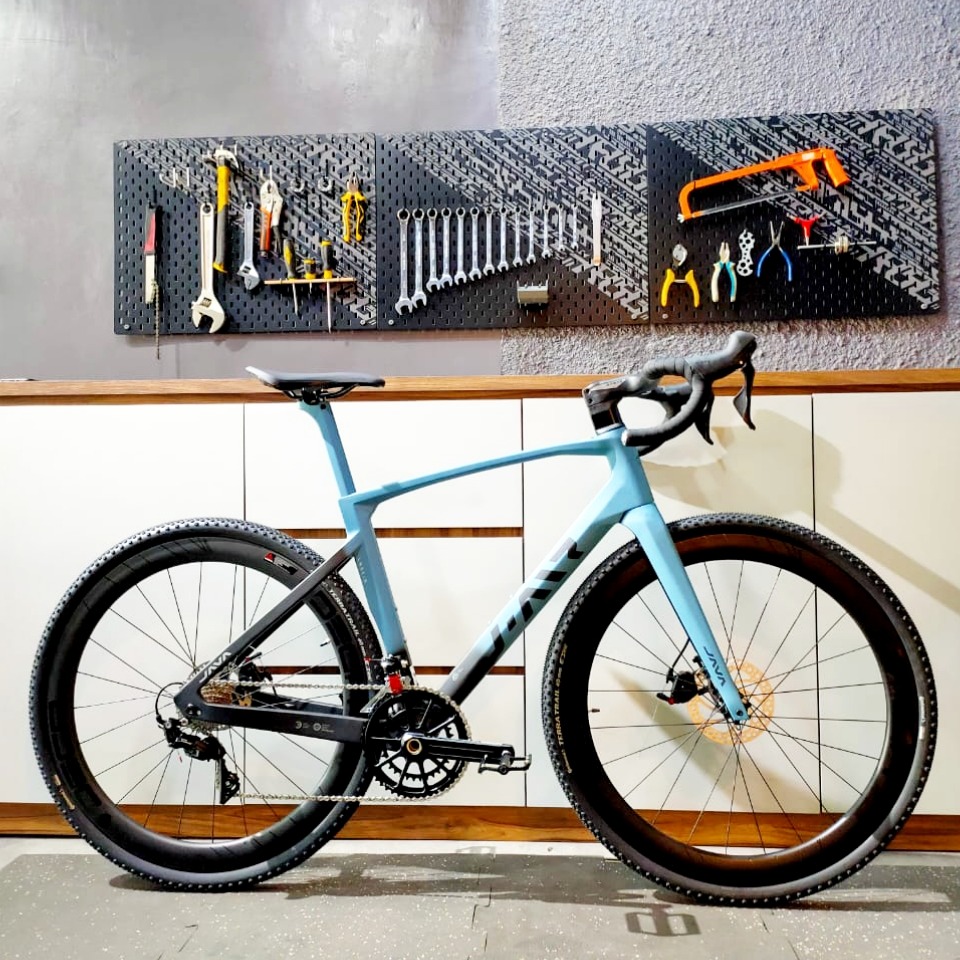 Jual JAVA LANCIA GRAVEL BIKE FULL CARBON ULTEGRA 8020 FULL HIDRAULIC BLUE di Seller SEPEDAJAYA