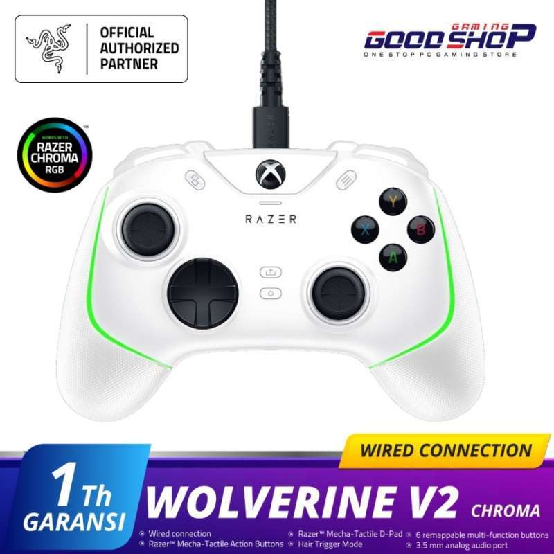 Promo Razer Wolverine V2 Chroma - White - Gamepad Diskon 5% Di