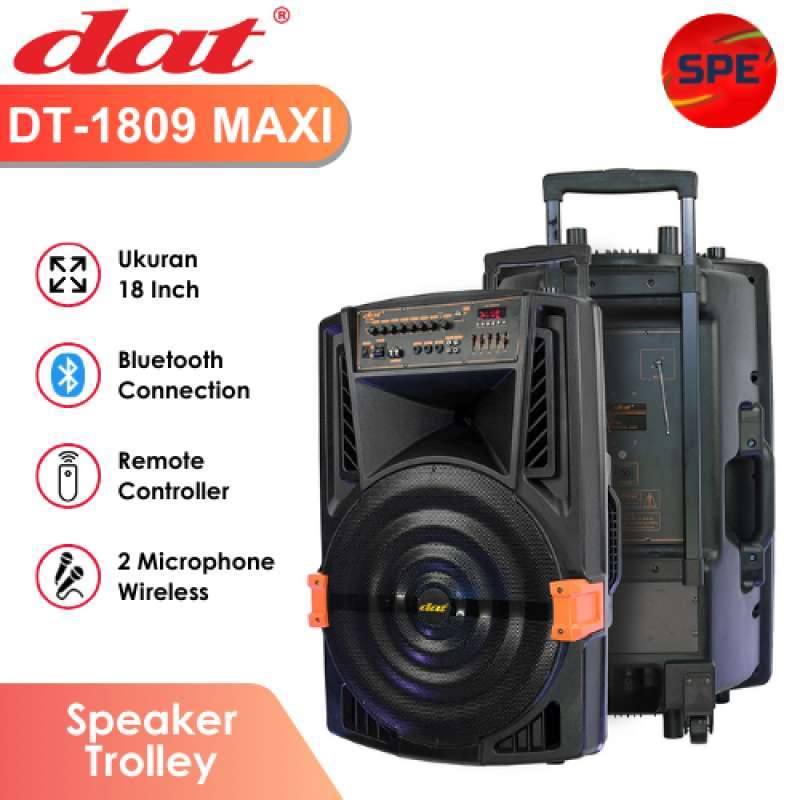 SPEAKER TROLLEY DAT UKURAN 18 INCH DT1809MAXI GARANSI RESMI (MEDAN)