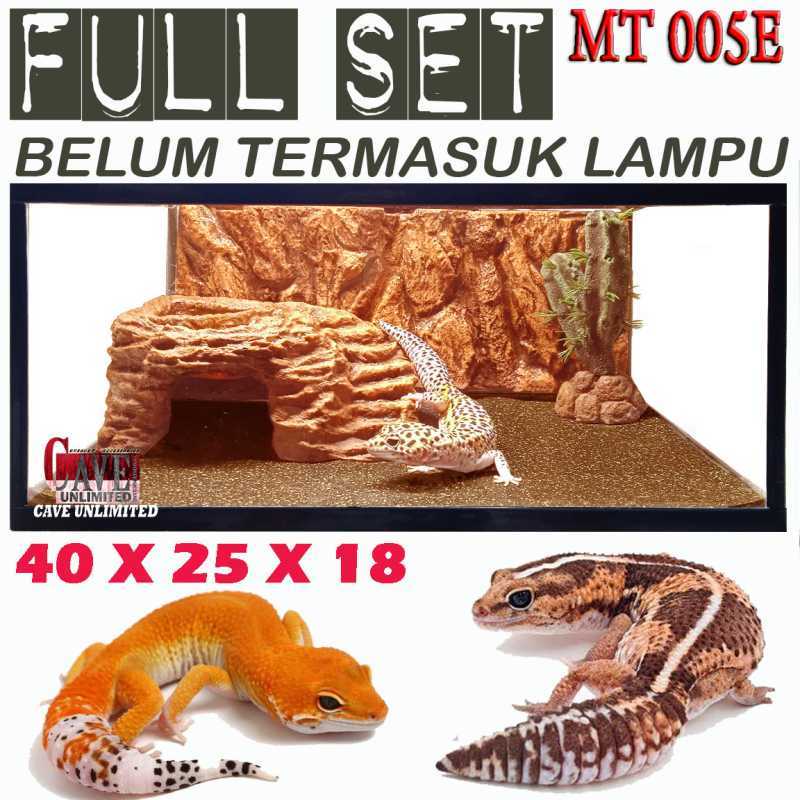 Promo MT005E PAKET KANDANG FULL SET LEOPARD GECKO TOKEK KADAL BEARDED