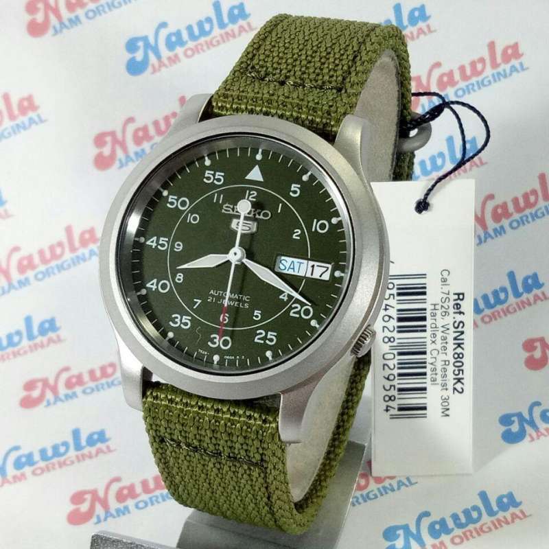 Seiko Snk805 Seiko 805 Jual Seiko Automatic Snk805k2 Green Dial Jam Tangan  Pria