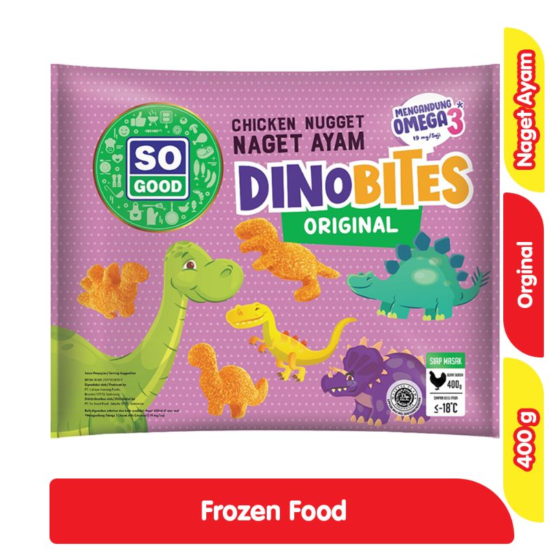 Jual So Good Chicken Nugget Dino Bites Original 400 G Halal Di Seller