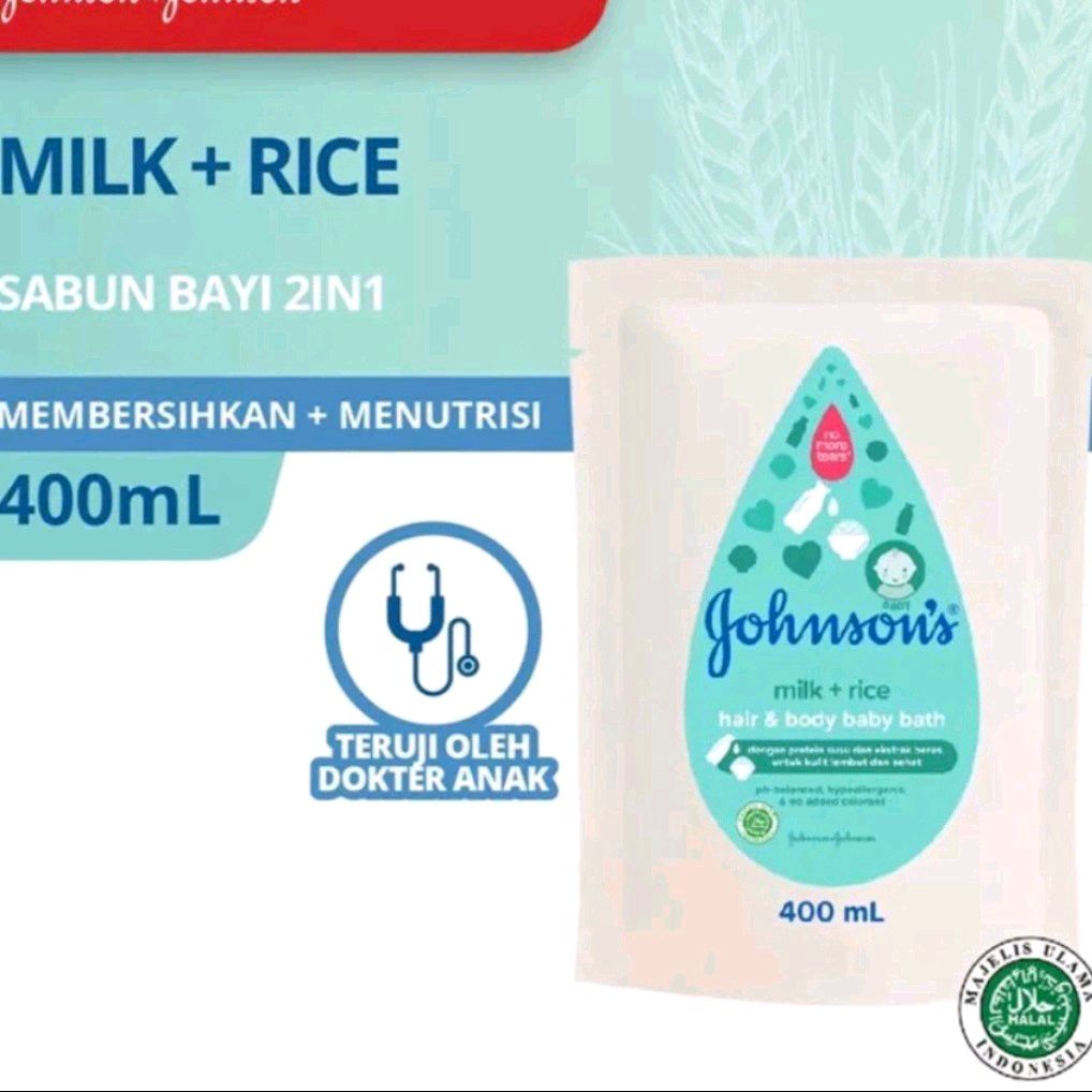 Jual Johnsons Baby Milk Rice Hair And Body Wash 400ml Di Seller Aradea