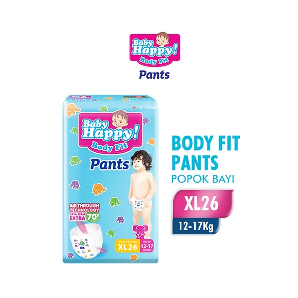 Promo Baby Happy Pants XL26 1 Karton 4 Ball Diskon 14 di