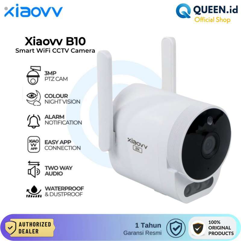 Kamera Cctv Xiaovv Outdoor Ptz Camera 2k Xiaovv B10 IP Camera CCTV PTZ  Smart 2K Outdoor IP65 Wi-Fi Kamera 3MP