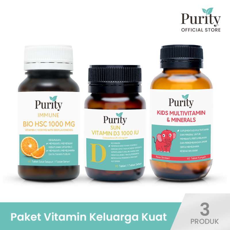 Jual Paket Lengkap Vitamin Sehat Keluarga Purity Halal Australia di