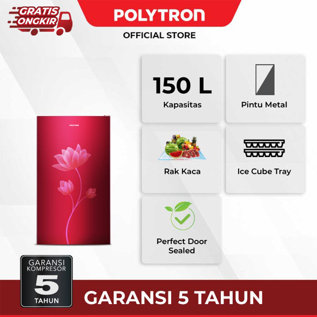 Jual Kulkas 1 Pintu Polytron Terbaru Original, Murah & Diskon Maret