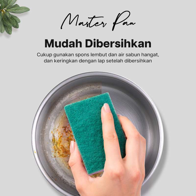 Masterchef Panci Promo Master Pan Panci Saus Stainless Steel Dengan Tutup 16 Cm Sauce ...