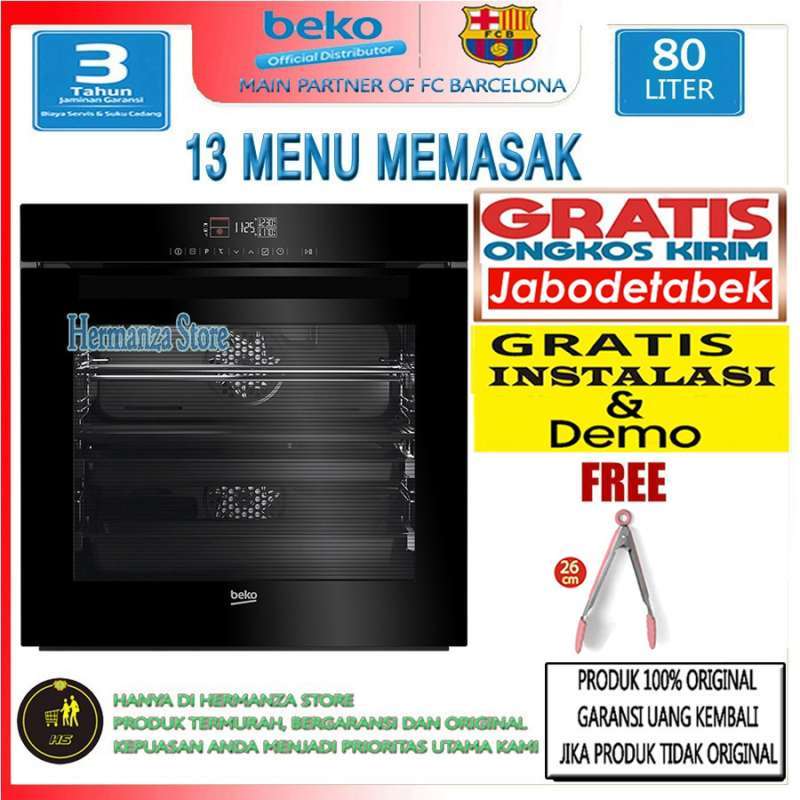 Promo Beko Built In Oven Listrik Tanam 80 Liter BVM34400BS (FREE ONGKIR