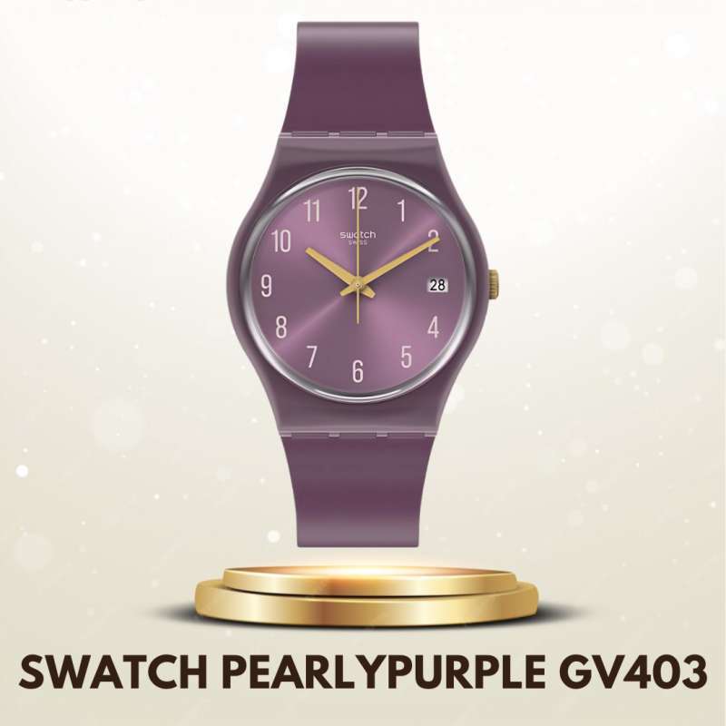 Swatch GV403 PearlyPurple Unisex Quartz Watch GV403 - PEARLYPURPLE - Swatch® United States main image 4