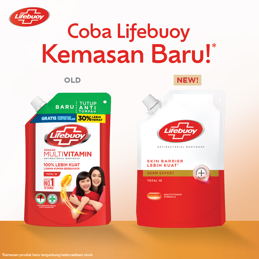 Promo Lifebuoy Sabun Mandi Cair Total 10 Refill [800 Ml X 2pcs ...