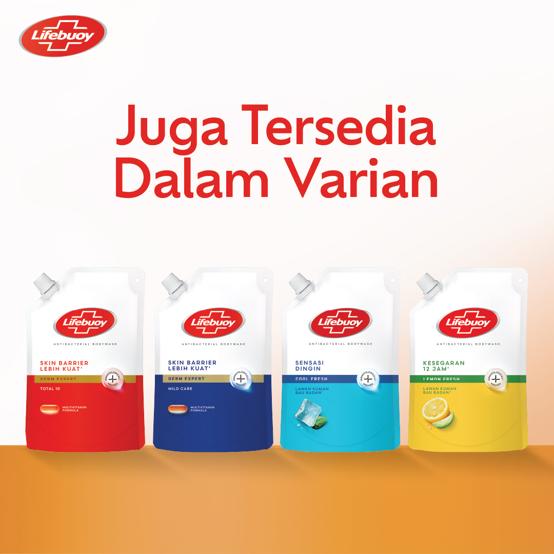Promo Lifebuoy Sabun Mandi Cair Total 10 Refill [800 Ml X 2pcs ...