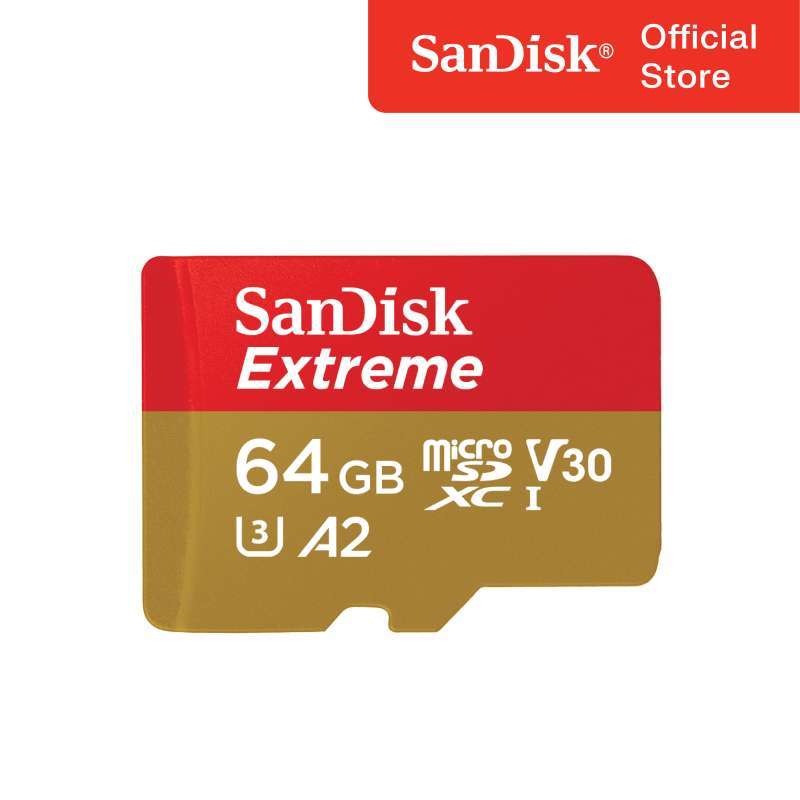 Jual Sandisk Extreme A2 Micro Sd / Microsd Card 64gb 170mbps Di