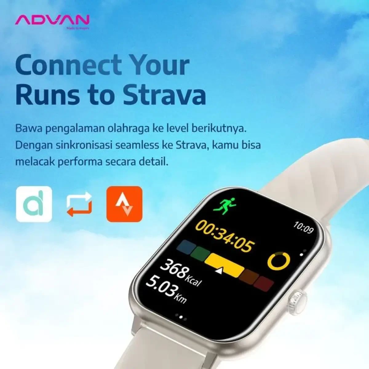 Promo Smartwatch Advan S2a Smart Watch Jam Tangan Sport Amoled 1.93 ...
