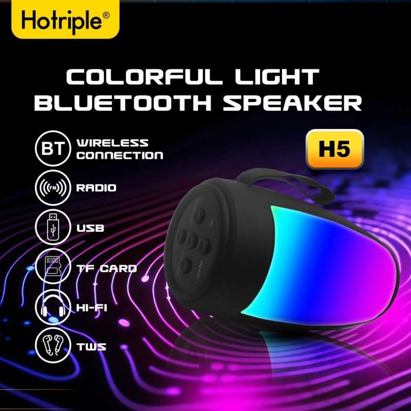 HOTRIPLE H5 Portable Bluetooth Speaker Wireless Speaker TWS RGB