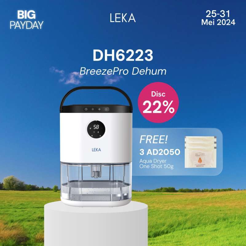 Promo Leka Dh6223 Breezepro Dehumidifier - Serap Air Penyerap ...