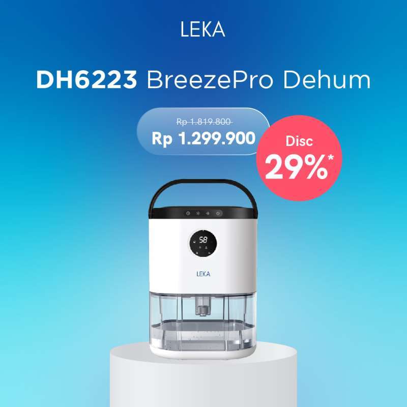 Promo Leka Dh6223 Breezepro Dehumidifier - Serap Air Penyerap ...