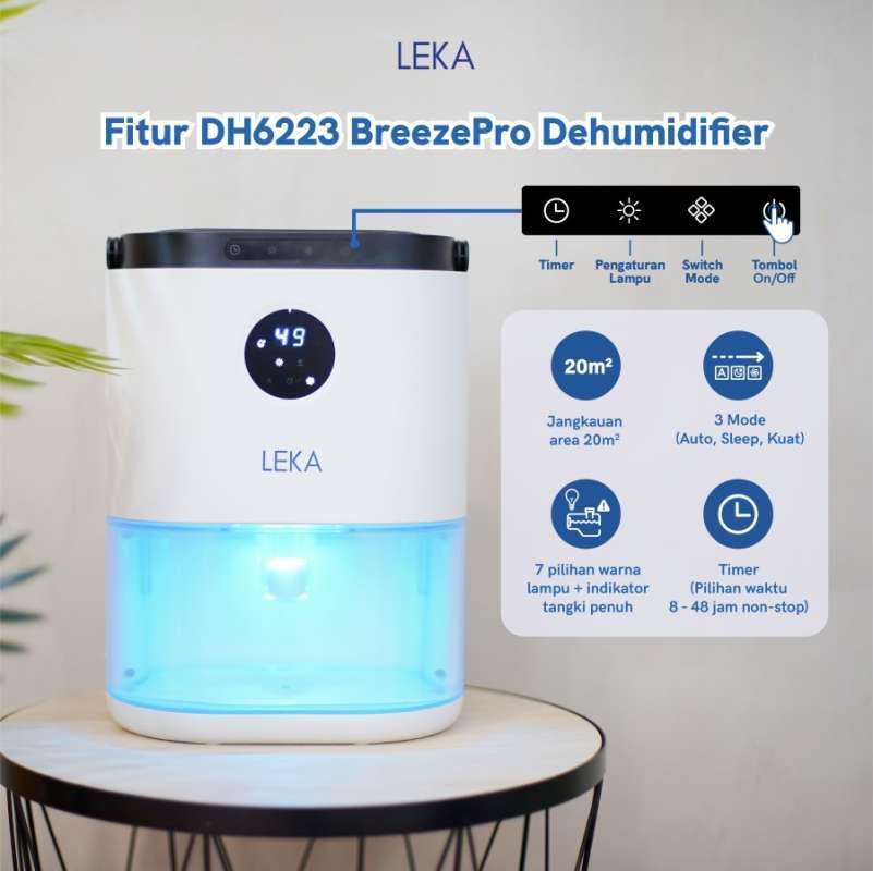 Promo Leka Dh6223 Breezepro Dehumidifier - Serap Air Penyerap ...