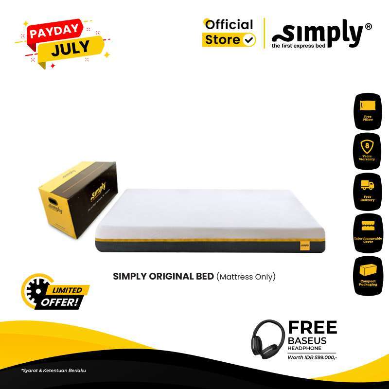 Promo Simply Original Bed (Mattress Only) EXCLUSIVE CAMPAIGN 180 X
