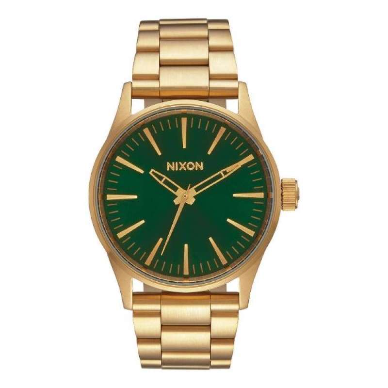 NIXON A4501919 SENTRY 38 SS GOLD GREEN SUNRAY