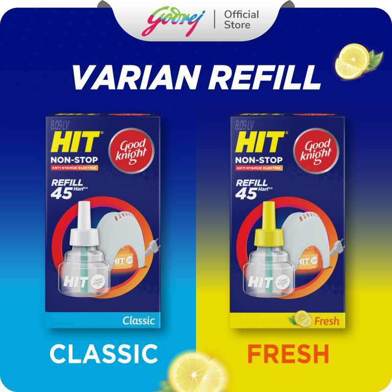 Promo Hit Good Knight Non Stop Obat Nyamuk Elektrik Set + Refill Fresh Bunuh Nyamuk Penyebab