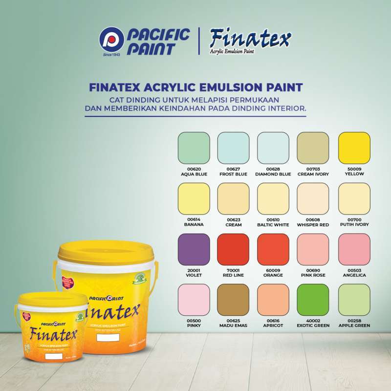 Promo Finatex Acrylic Emulsioncat Dinding Interior Whisper Red5kg