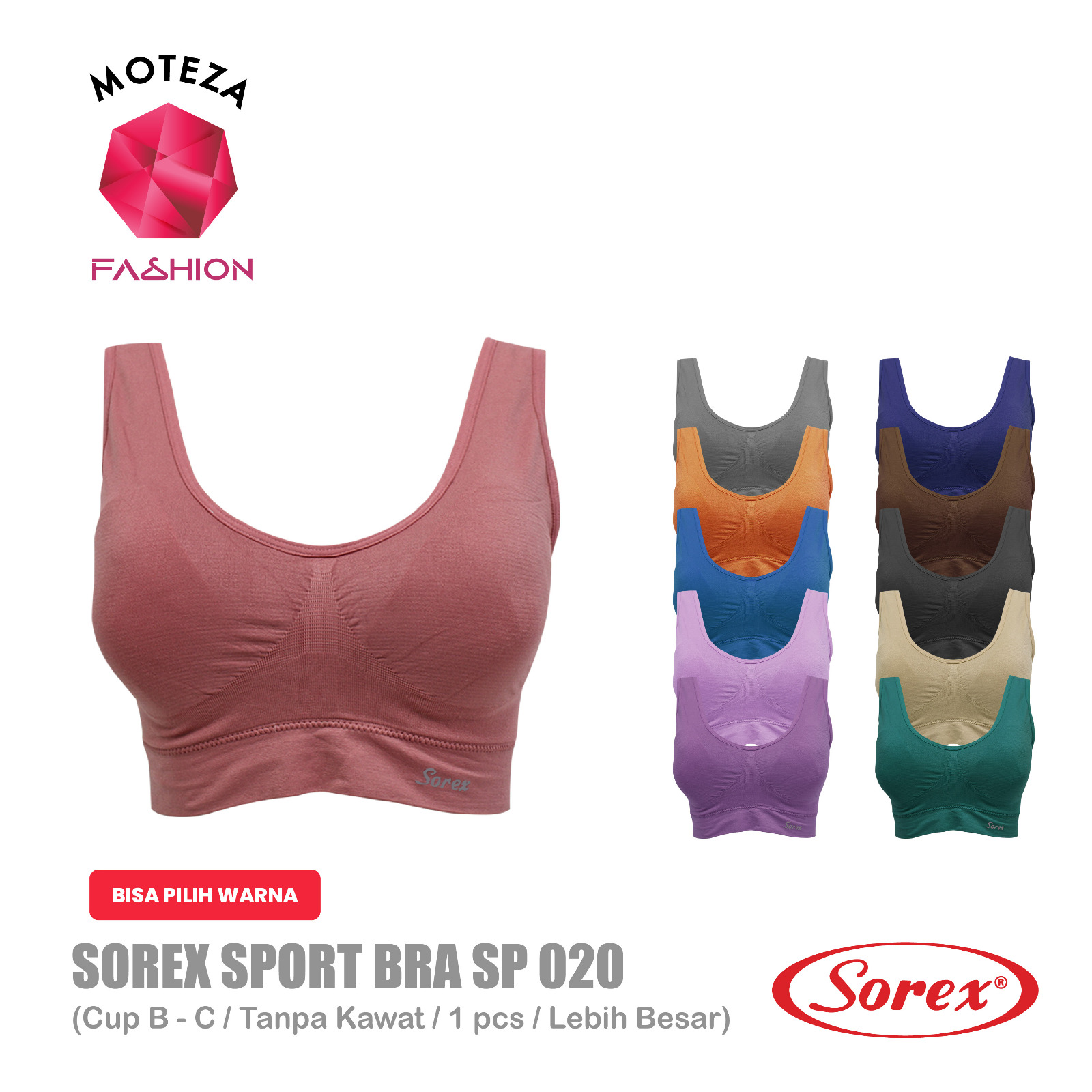 Sorex Bra Sport Polos SP 020 Size Besar Olahraga stretch