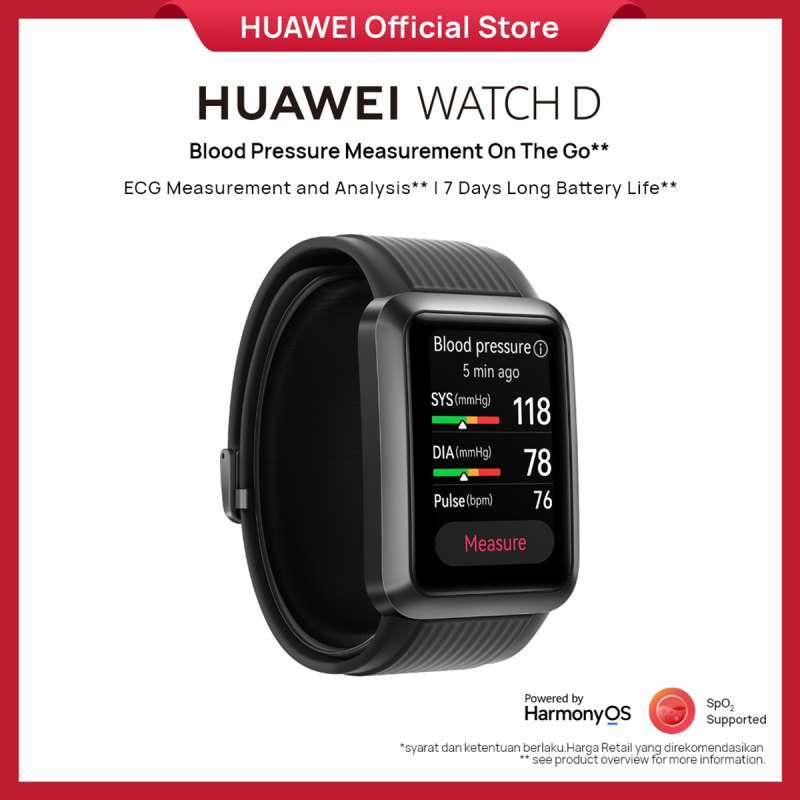 Jual HUAWEI WATCH D SmartWatch Blood Pressure Measurement ECG