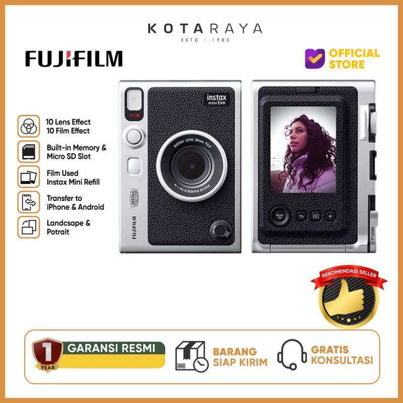Fujifilm Instax Mini Evo Hybrid Instant Camera GARANSI RESMI