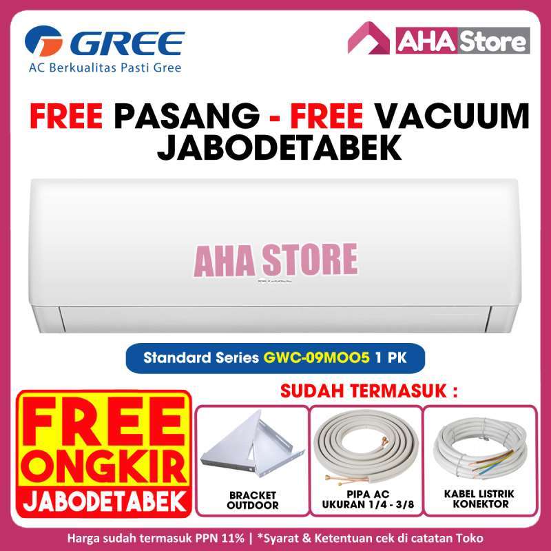 Promo GREE AC Air Conditioner Standard 1 PK GWC09MOO5 Unit Only