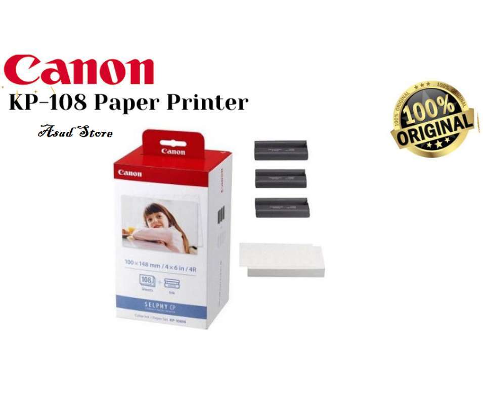 Promo Canon Kp108 Paper Printer Canon Selphy Cp Series Kp108 Diskon