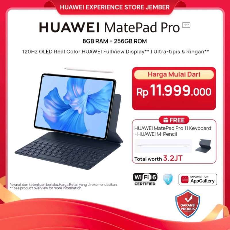 Jual Huawei Matepad Pro 11 Tablet [8gb+256gb] Pengalaman Pro Layaknya