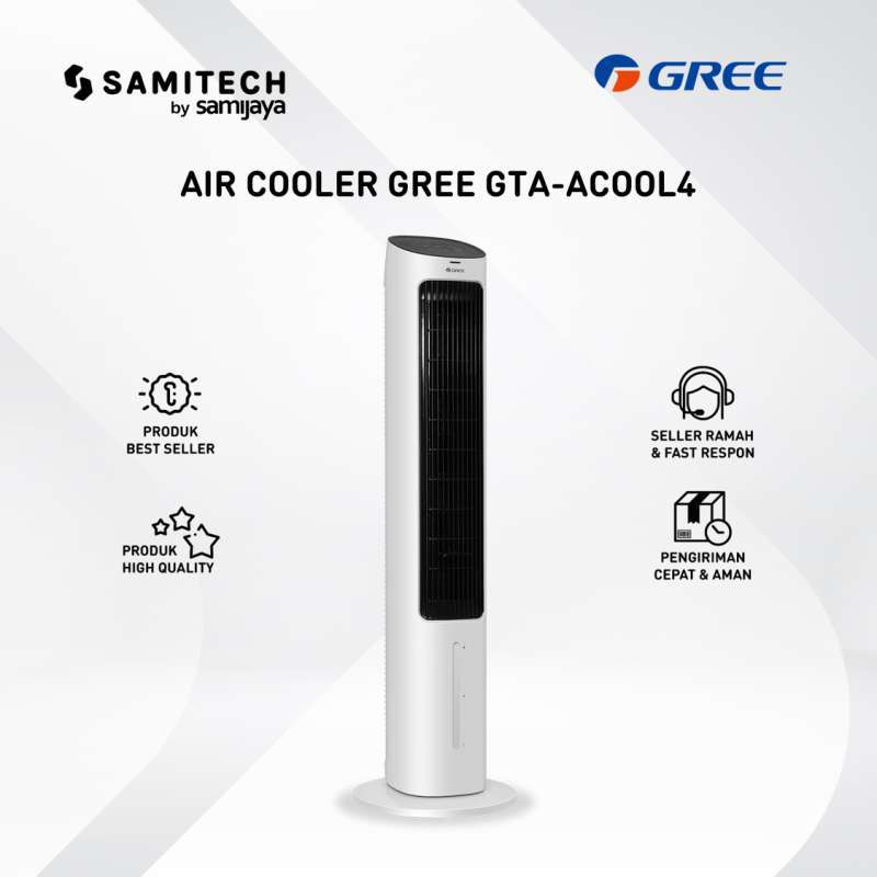 Promo GREE GTA ACOOL4 Humidifier Air Cooler Tower Fan 4 Liter 50 Watt
