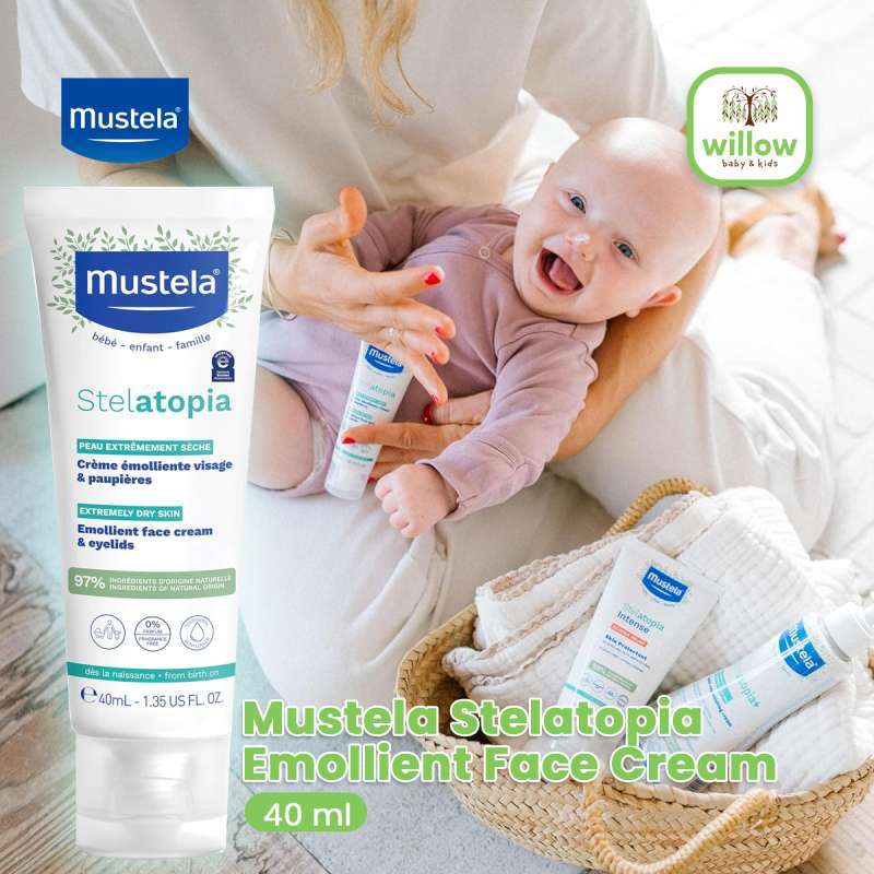 Cream Perawatan Bayi Mustela Stelatopia Emollient Face Cream 40Ml