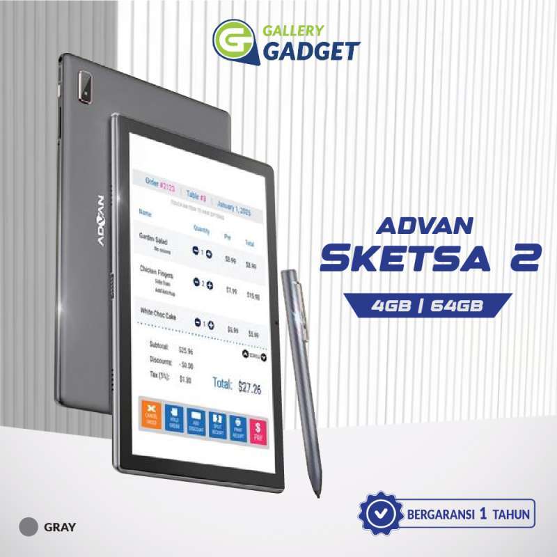 Promo Tablet Advan Sketsa 2 4/64 GB RAM 4 ROM 64 Tab Android 10 Inch