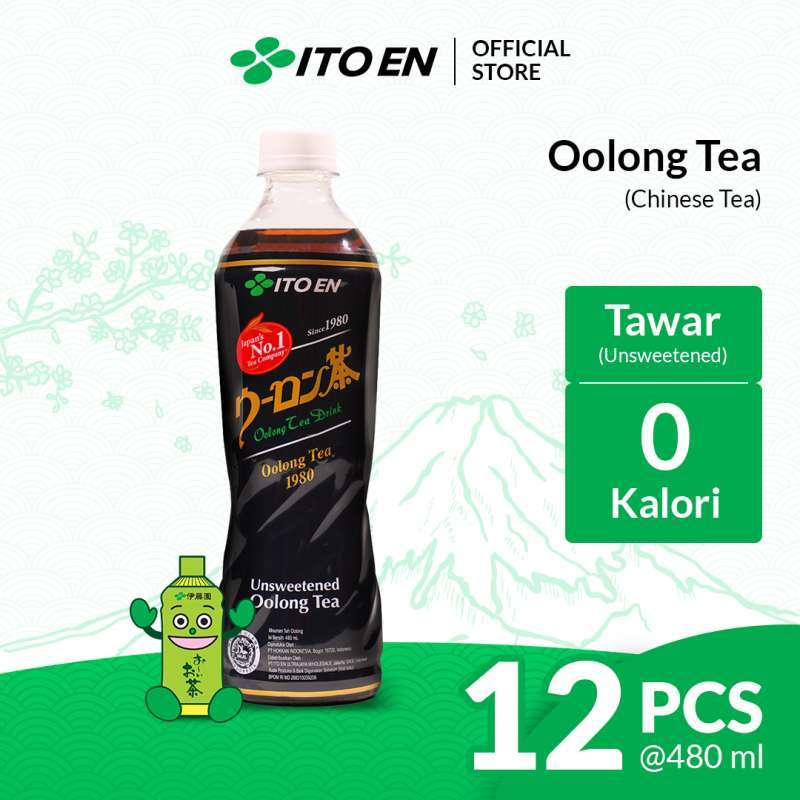 Promo Ito En Unsweetened Oolong Tea 480 Ml 12 Pcs Teh Oolong Bebas
