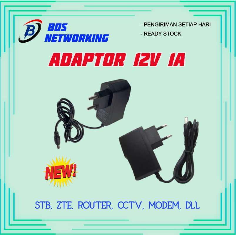 Jual Adaptor 12V 1A Power Supply 12V 1A di Seller Bos Networking ...