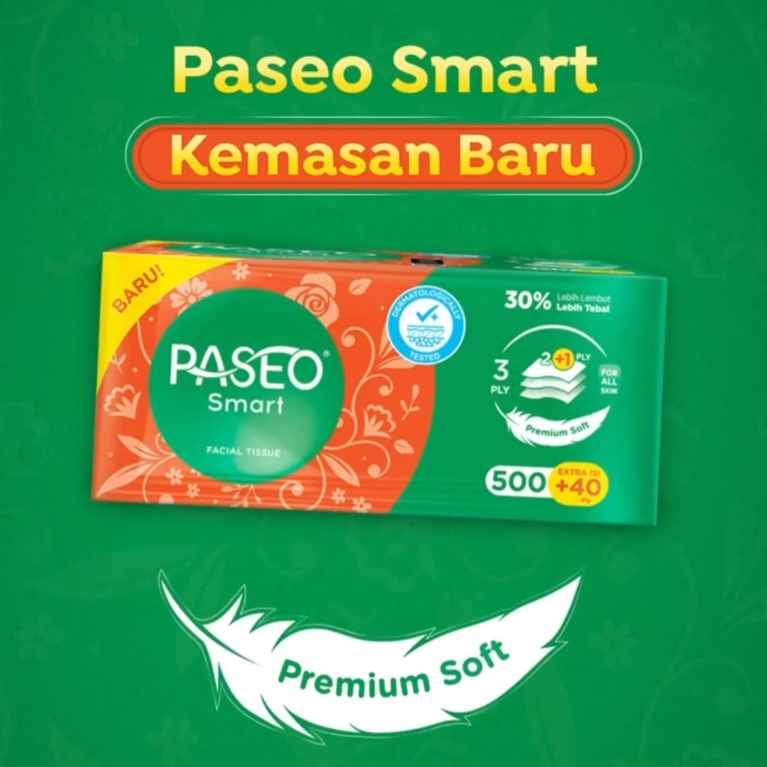 Promo Paseo Smart Facial Tissue [540 Sheets - 3 Ply] Diskon 26% Di ...