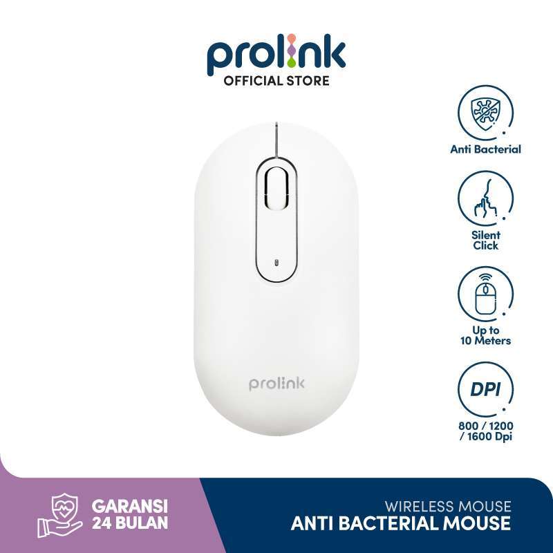 Jual Prolink Mouse Wireless Free Battery L 3 Buttons L USB Optical ...
