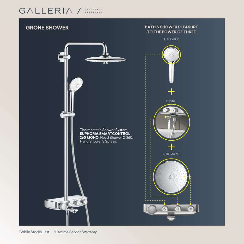 Promo Grohe Euphoria Smart Control System 260 26608000 / Grohe Shower