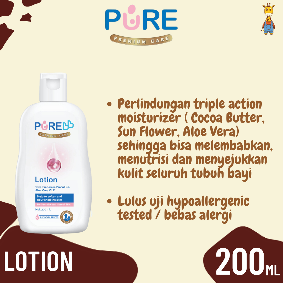 Pure best sale baby lotion