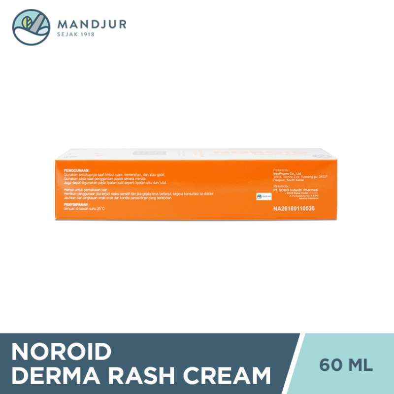 Jual Noroid Derma Rash Cream 60 Ml Pelembab Kulit Bayi