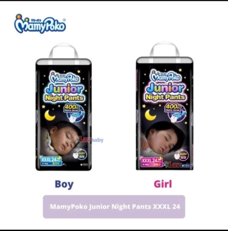 Jual Popok Anak Mamy Poko Junior Xxxl 24 Boys Atau Xxxl 24 Girls Di