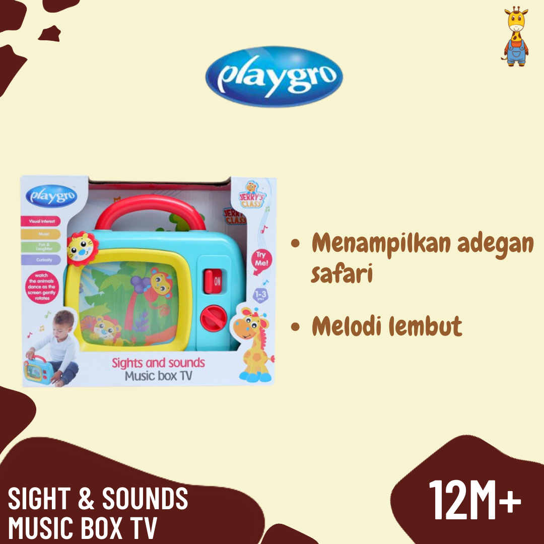 Promo Playgro Sight Sounds Music Box TV Mainan Musik Anak