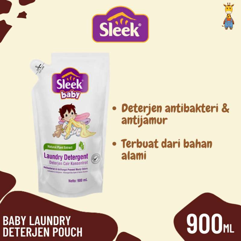 Jual Sleek Baby Laundry Pouch 900ml Laundry Detergent di Seller