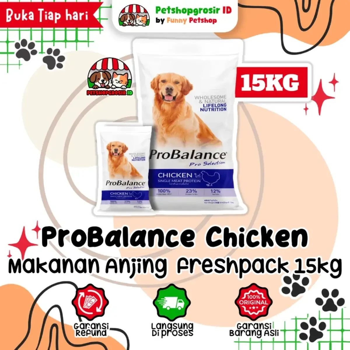 anjing pro plan 15kg