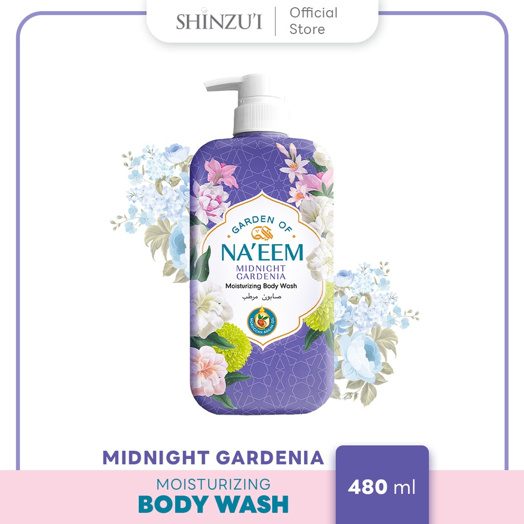 Promo Garden Of Na'eem Midnight Gardenia Moisturizing Body Wash [480 Ml