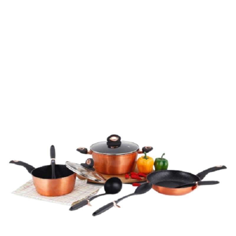 Jual Fry Pan Wok Pan Saucepan Steam Master Chef Granit Set 10